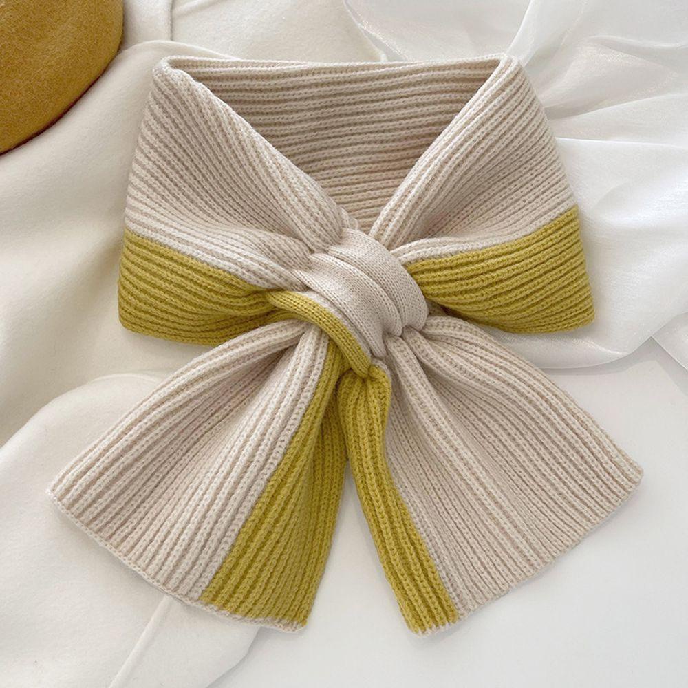 Khăn Choàng Cổ Dệt Kim Thắt Nơ Chéo Phong Cách Vintage Nhật Bản Thời Trang Dành Cho Nữ