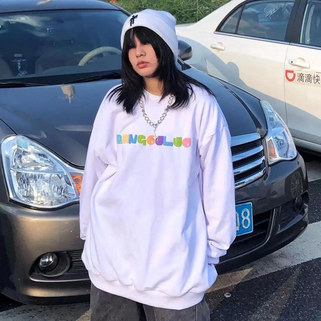 NRVP Áo Thun Nữ Dài Tay Cổ Tròn Thời Trang Hàn