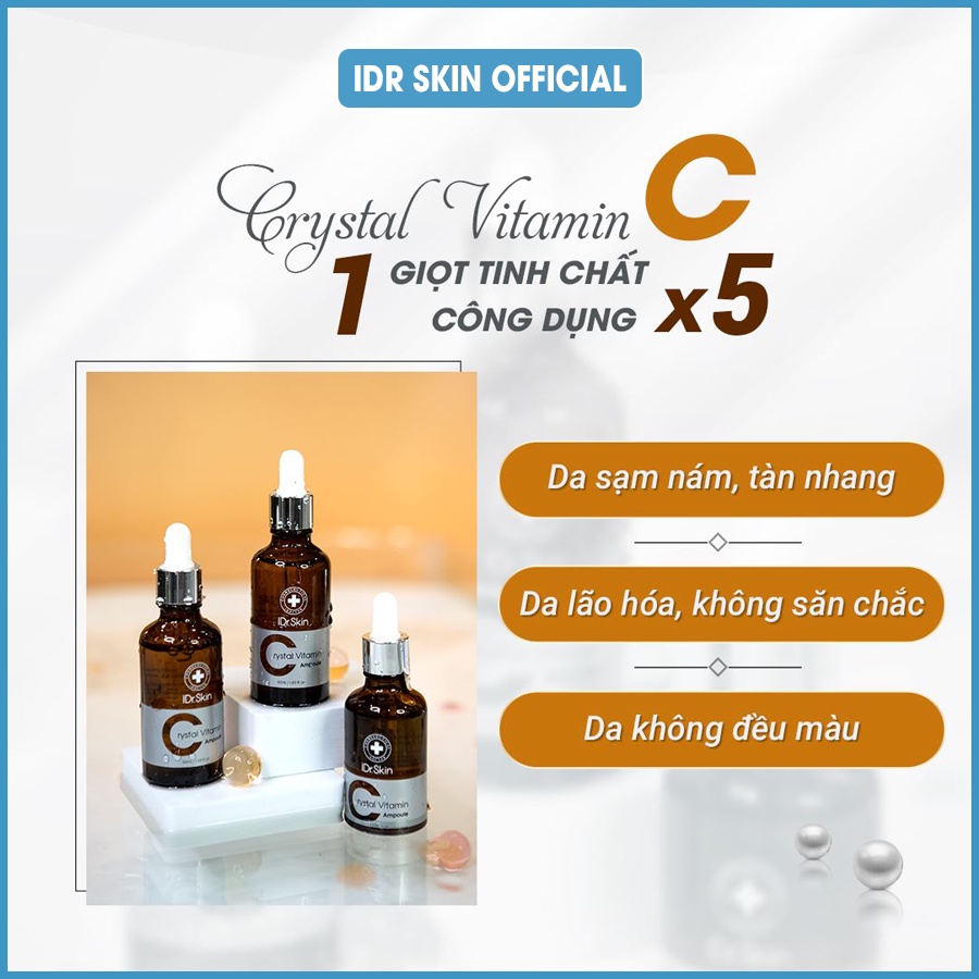 Tinh chất Vitamin C IDr Skin 50ml giúp loại bỏ nám, tàn nhang, xạm da...