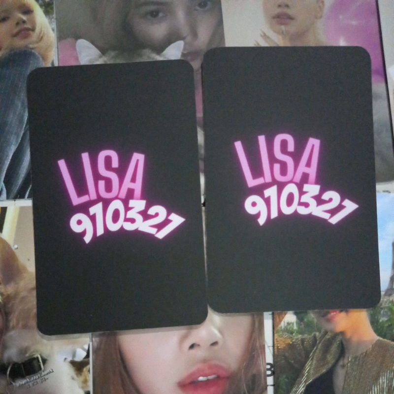 Set 10 card giấy bo góc in 2 mặt ảnh thành viên nhóm BLACKPINK - Lisa