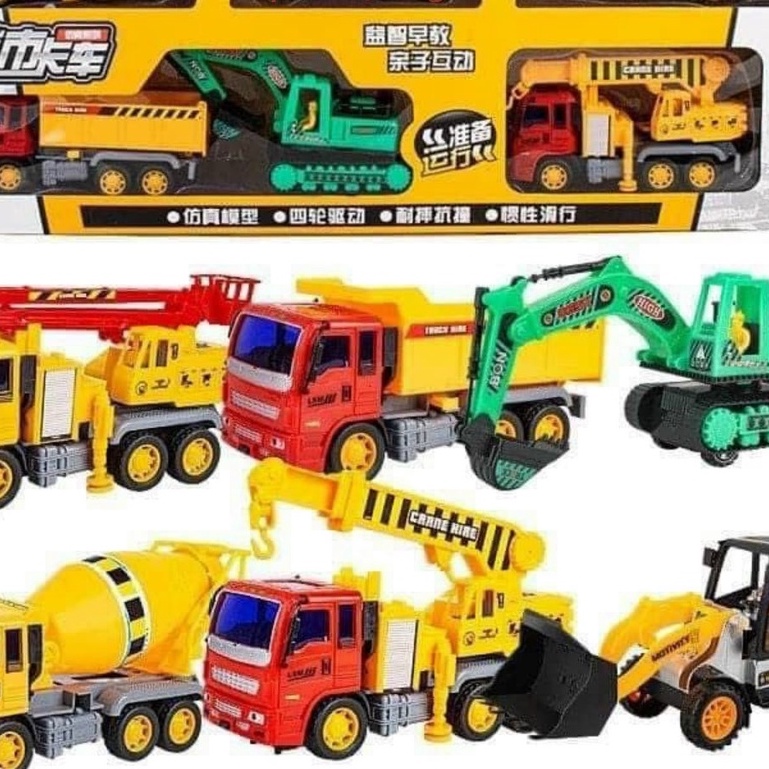 Đồ chơi ô tô xe tải,xe công trình xây dựng cỡ lớn trẻ em,máy xúc,máy cẩu,xe trộn bê tông Cao Cấp Cho Bé 3 đến 6 Tuổi