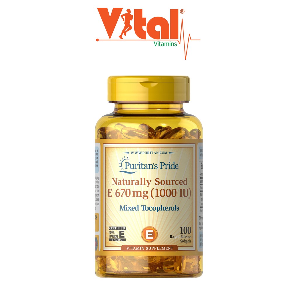 Viên Bổ Sung Puritan's Pride Vitamin E - 1000iu 100 Viên | BigBuy360 - bigbuy360.vn