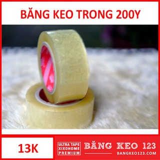 [200Y/1 Cuộn] Băng Keo 123 Màu Trong Ultra Tape Xixohome 200 yard