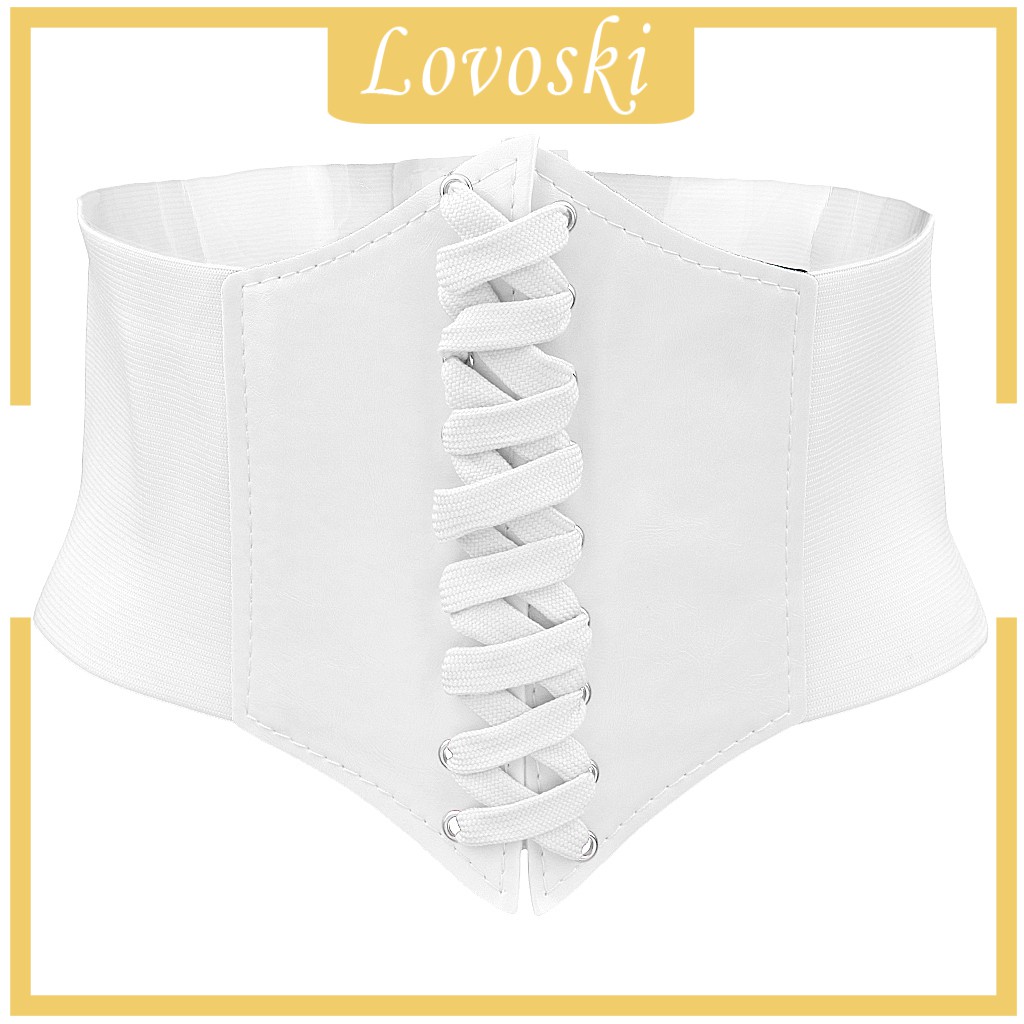 Đai Nịt Bụng Bản Rộng Co Giãn Màu Đen Thời Trang Cho Nữ