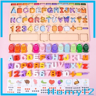 Magnetic Alphabet Letter Wooden Fishing Game Catching Counting Board for Kid