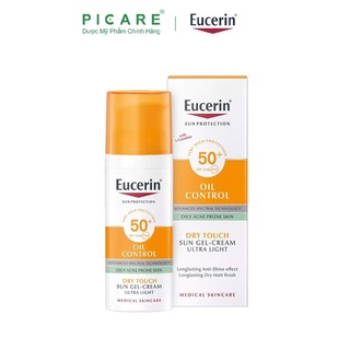 Kem chống nắng kiềm dầu ngừa mụn Eucerin Sun Oil Control Dry Touch SPF50+ 50ml - 69767