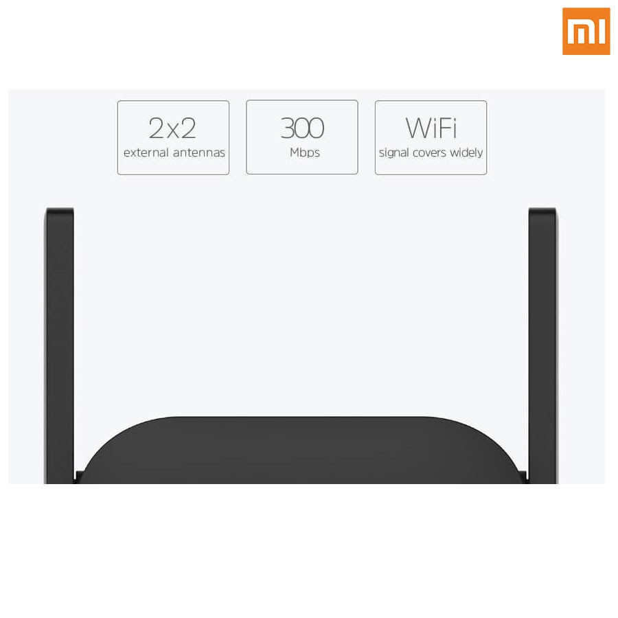 Thiết bị kích sóng Xiaomi Wifi Repeater Pro 2 râu băng thông 300mbps | BigBuy360 - bigbuy360.vn