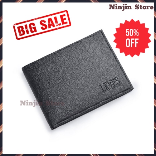 Ví da nam chất đẹp nhiều ngăn đựng thẻ - bóp da PU thời trang giá rẻ - Ninjin Store - Thanh Huyền