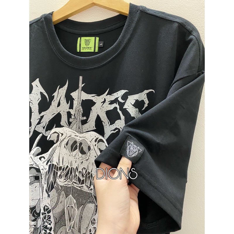 Áo thun HADES Skull Worlf Tee From Rộng Full Tag Vải Ảnh Thật DIONS