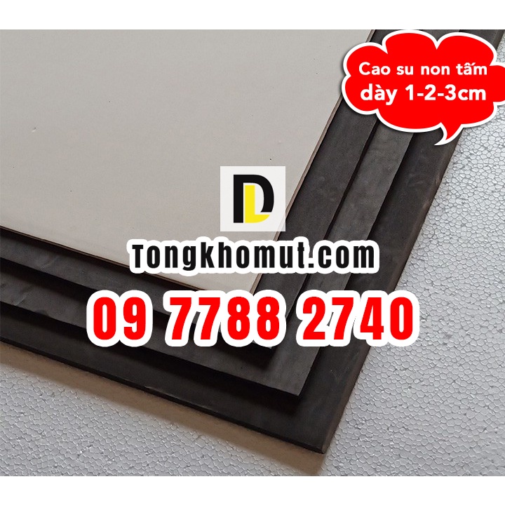 Cao su non tấm cách âm, cách nhiệt, lót sàn, chống rung, giảm chấn - kt 40x40, 50x50