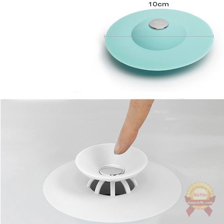 Nắp chặn rác ngăn mùi chất liệu Silicon hình UFO dùng cho bồn tắm , chậu rửa bát