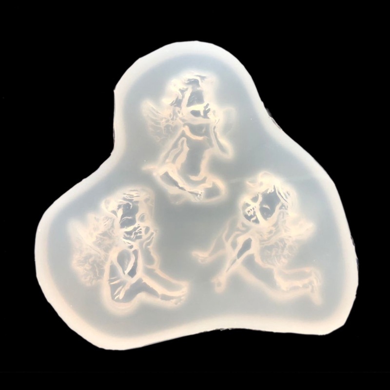 Khuôn nhựa resin họa tiết thiên thần xinh xắn để làm đồ thủ công