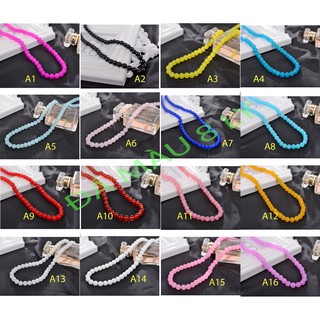 Xâu 25 hạt đá màu 8mm