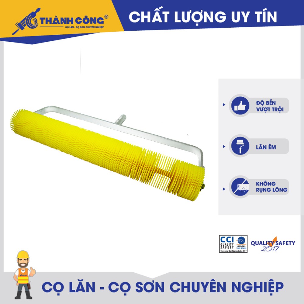 Cọ lăn phá bọt khí epoxy Thành Công, sơn epoxy, làm phẳng, phá bọt khí cho sàn công nghiệp