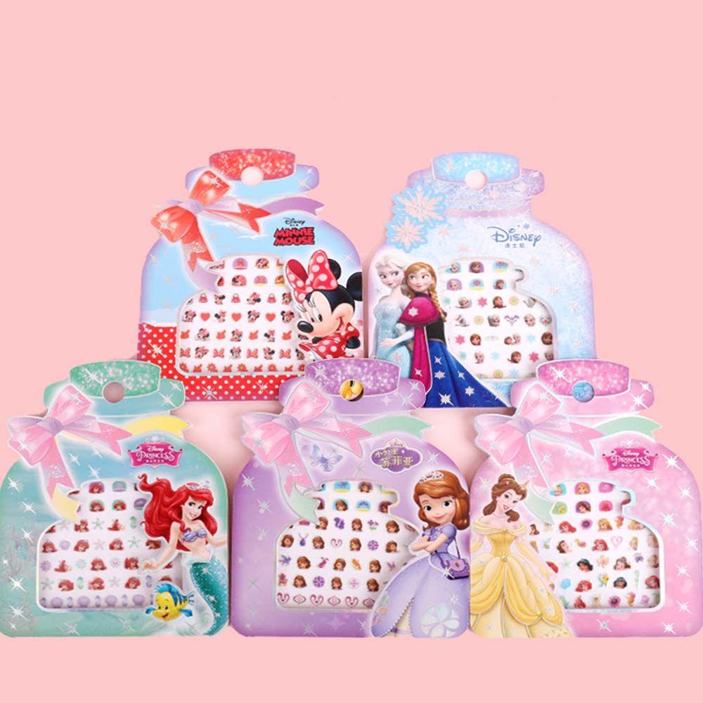 Miếng Dán Trang Trí Móng Tay Tự Dính Họa Tiết Hoạt Hình Mickey / Elsa / Sophia Xinh Xắn