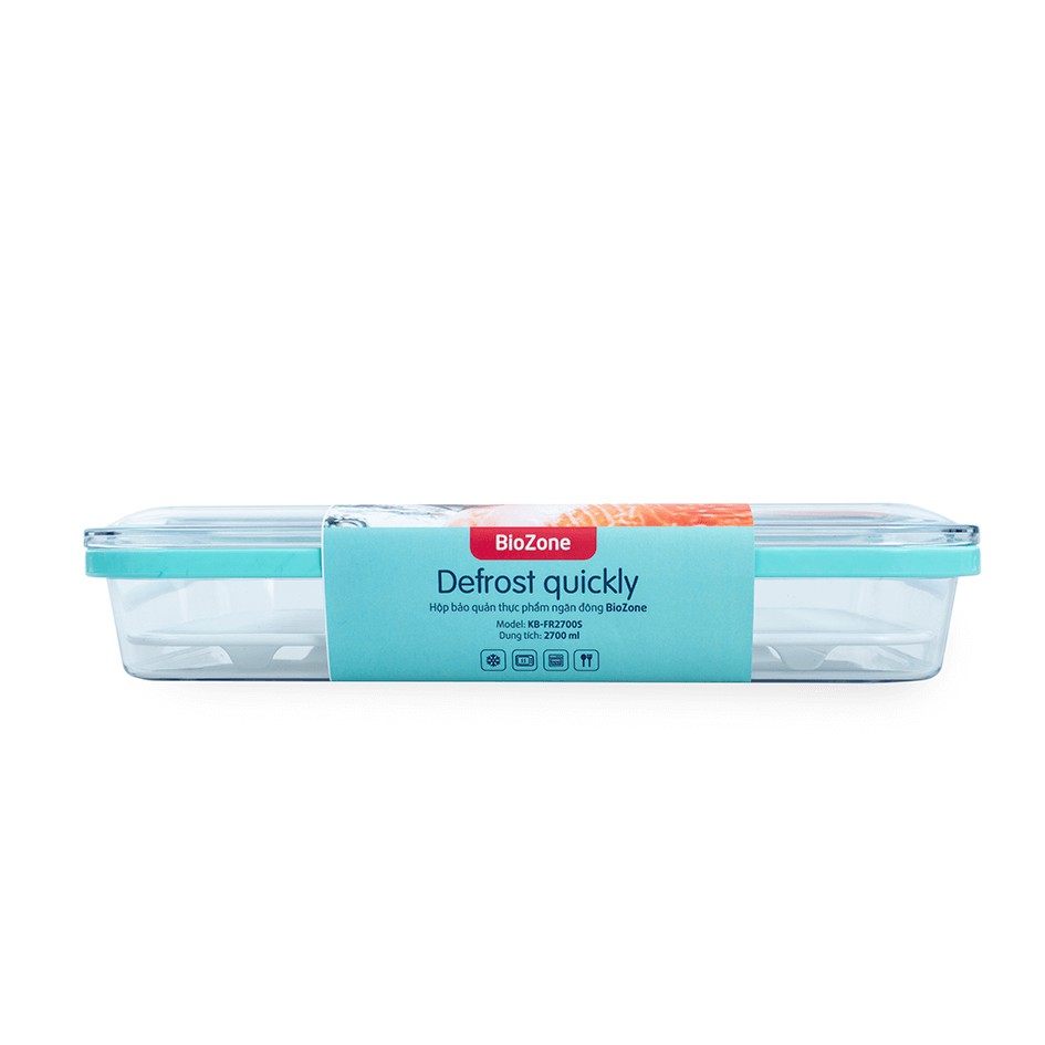 Hộp bảo quản thực phẩm ngăn đông Sunhouse BioZone KB-FR2700S, Dung tích 2700ml