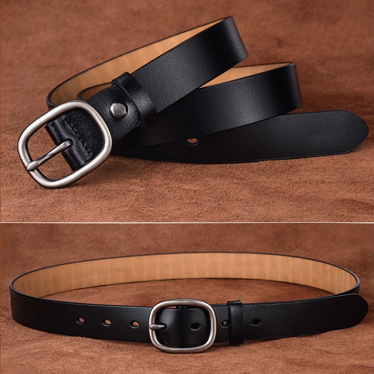 Thắt lưng nam nữ HOMME da bò, Thắt lưng kiểu dáng Hàn Quốc mặt khóa chữ nhật