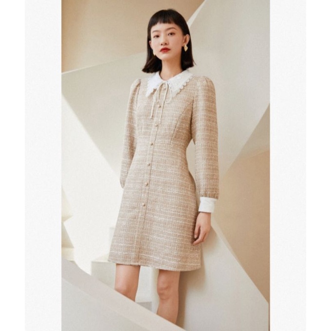 ẢNH THẬT, Váy dạ tweed Vero Moda chính hãng sale.