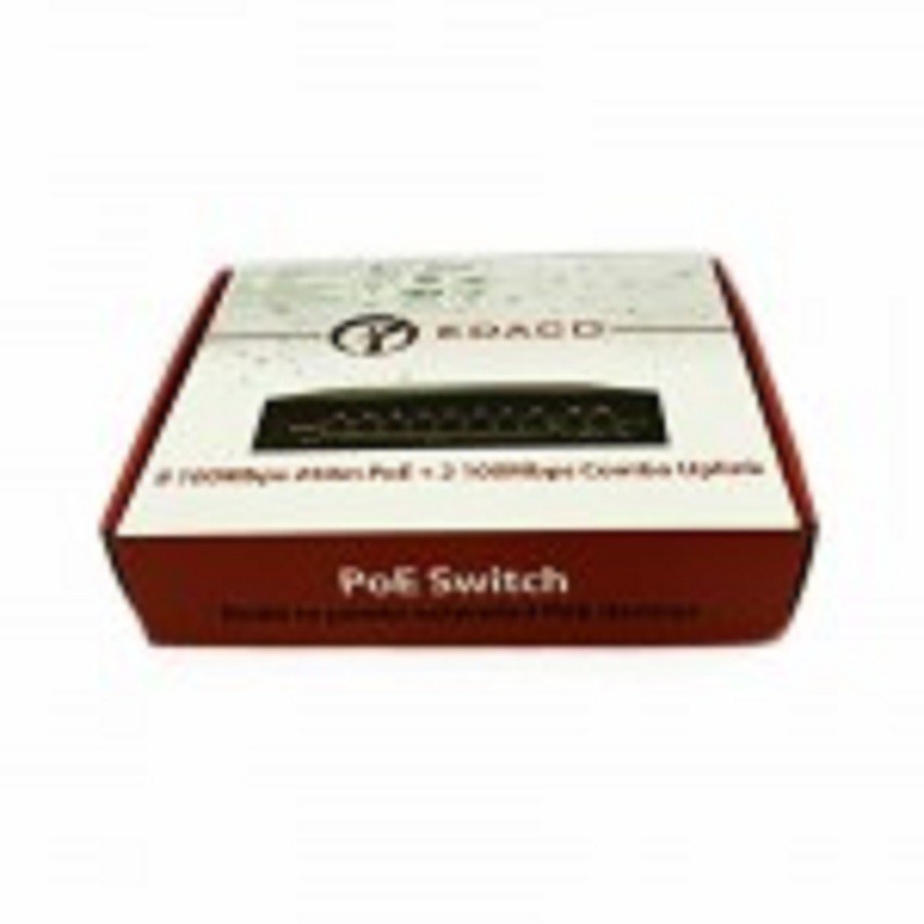 Bộ chia mạng Switch poe edaco 4 port chính hãng