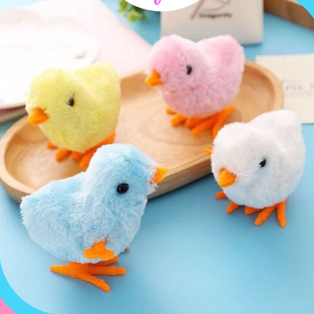 Đồ Chơi Gà Con Chạy Cót, gà vặn cót Biết Chạy Nhảy Đáng Yêu Cho Bé