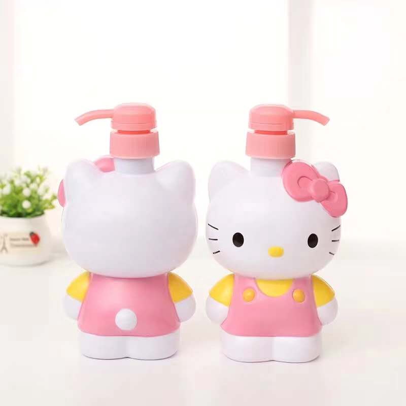 Bình Rỗng Đựng Dầu Gội / Sữa Tắm / Gel Rửa Tay Dung Tích Lớn Hình Hello Kitty