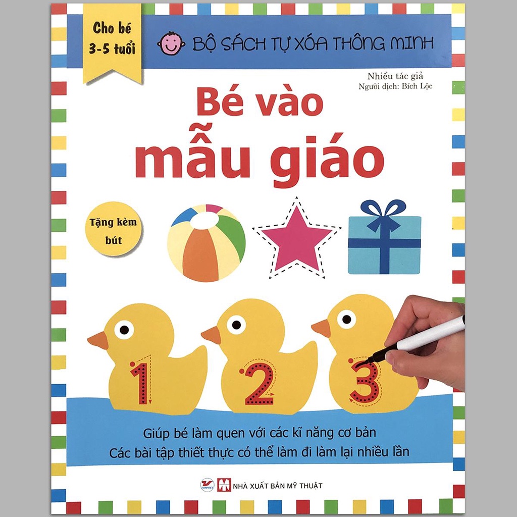 Bộ Sách Tự Xóa Thông Minh  Dành cho trẻ từ 3-7 tuổi