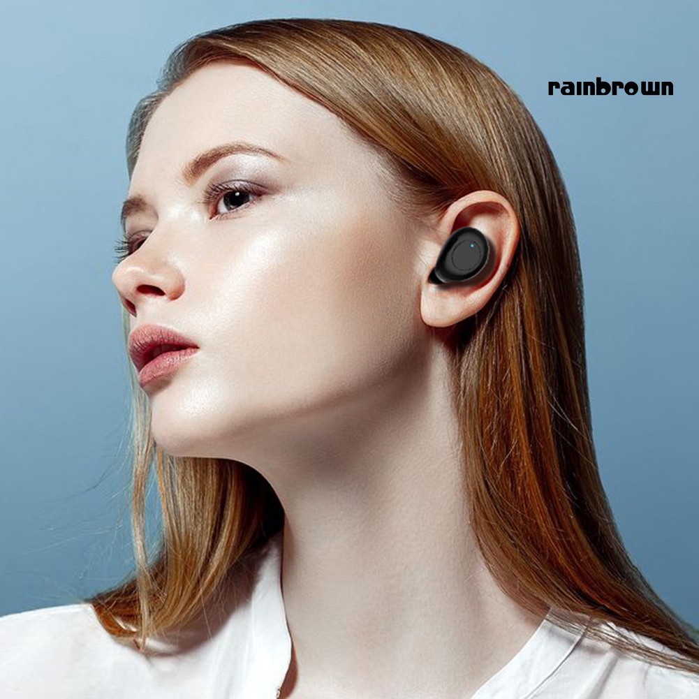 Tai Nghe Bluetooth 5.0 Không Thấm Nước Có Hiển Thị Led