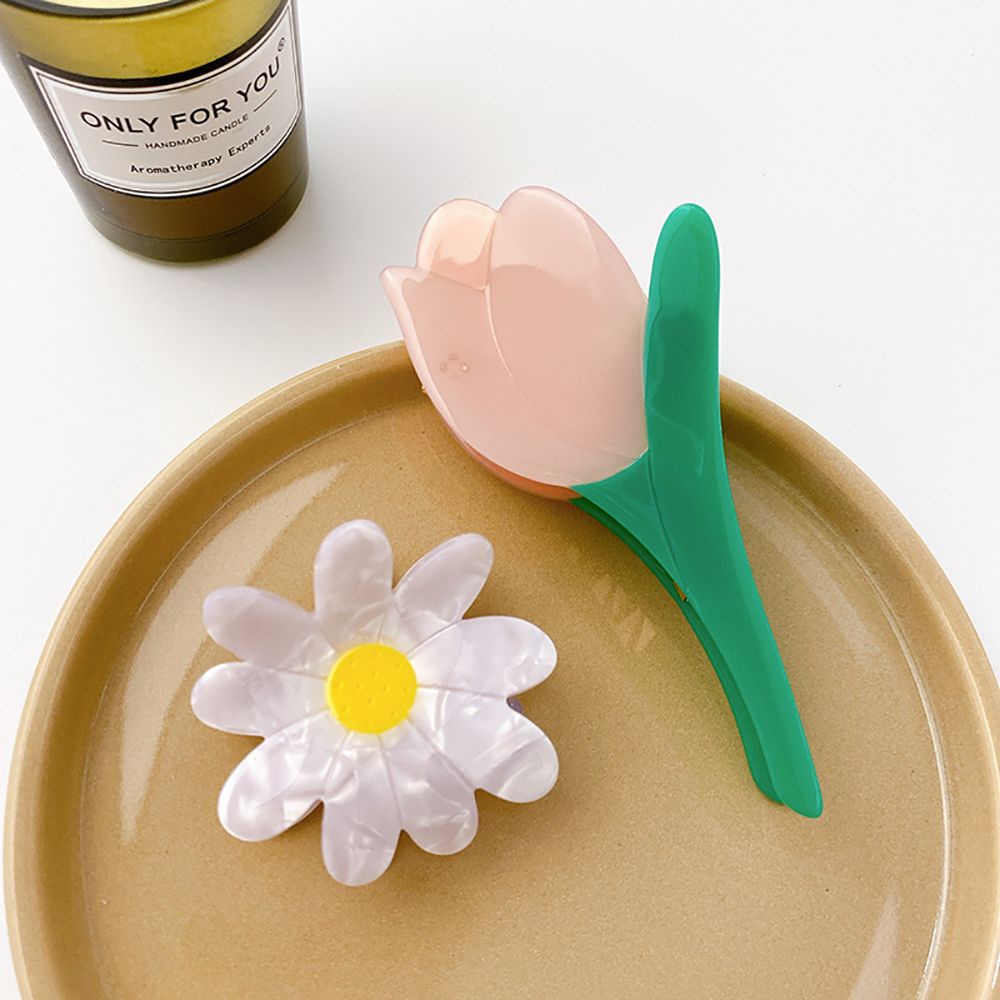 Kẹp Tóc Hình Hoa Tulip Dễ Thương Phong Cách Hàn Quốc Cho Nữ