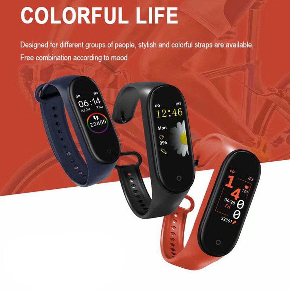 ⌚Dây đeo tay thông minh M4 đo nhịp tim/ đếm bước đi tiện dụng tập thể thao