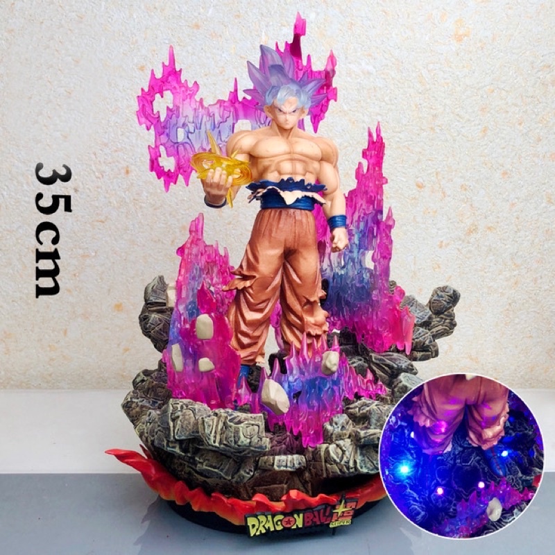 [HÀNG HOT] Mô Hình Nhân Vật Son Goku Bản Năng Vô Cực Có Led 35CM, Figure Goku UI - Mô Hình Dragon Ba
