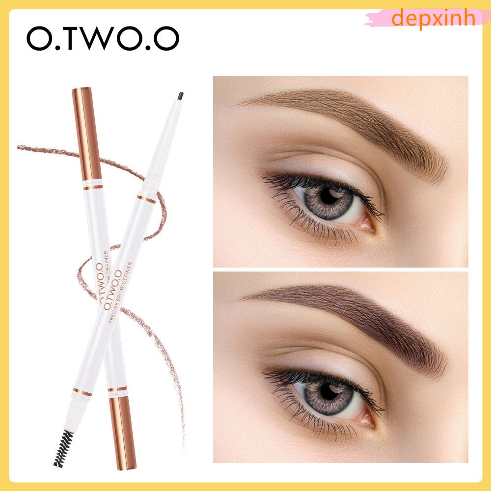 Sẵn Sàng Cổ O.TW O.O Lâu Dài Đôi Kết Thúc Bút Chì Kẻ Lông Mày Chống Thấm Nước Không Chóng Mặt Cực Tốt Xoay Được Bút Kẻ Lông Mày Cá Tuyết