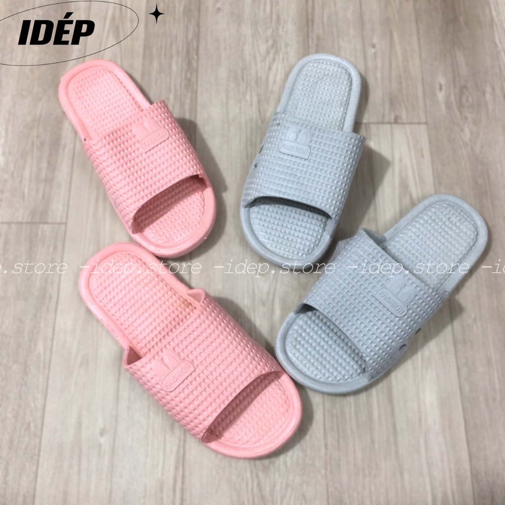 Dép nhựa nữ hình tai THỎ vân nổi êm chân chống trượt đi trong nhà nhà tắm (FORM NHỎ) iDÉP- DL207