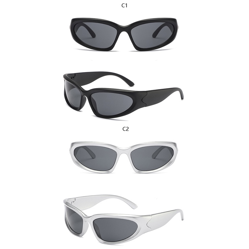 Kính Mát Gọng Vuông Phong Cách Thể Thao Thời Trang Cho Nam Nữ