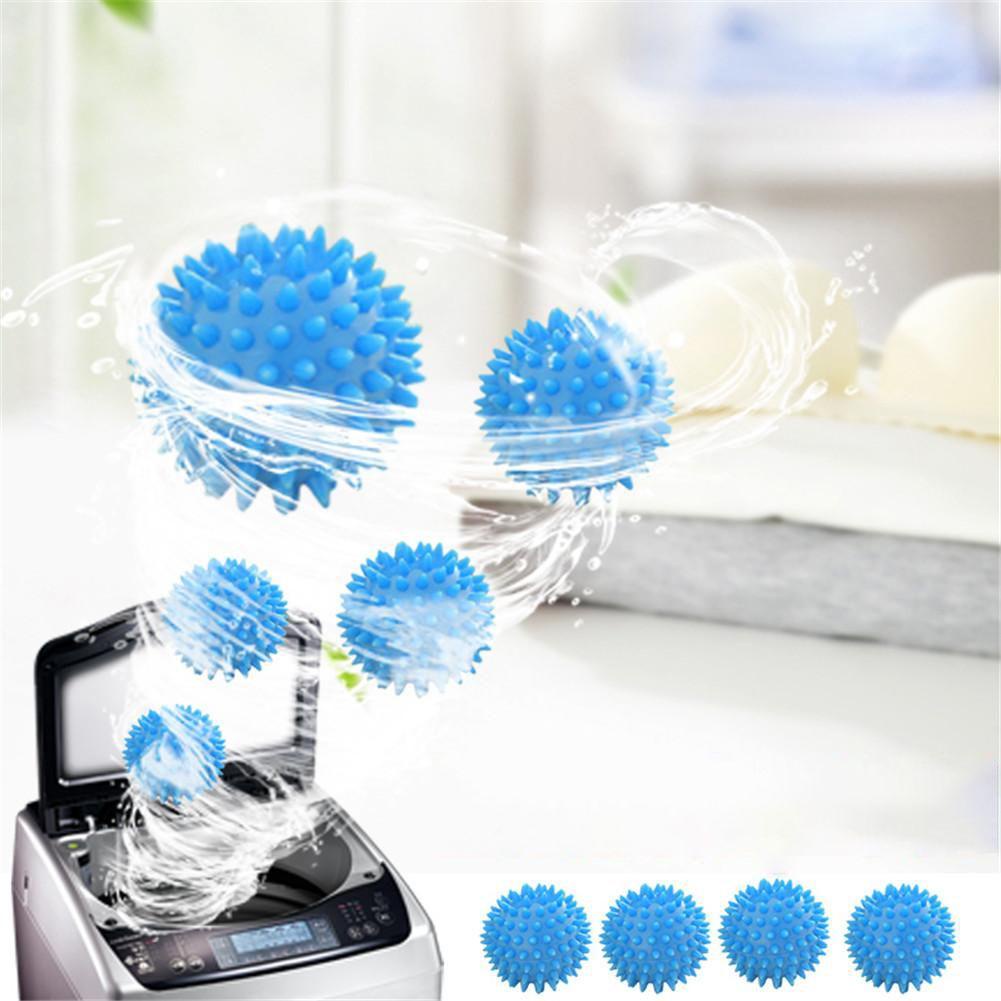 SOMEDAYZL Set 1 / 4 Bóng Giặt Quần Áo Bằng Nhựa PVC Chống Cuộn Tiện Dụng