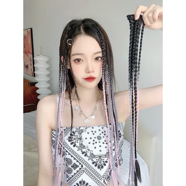 Tóc Giả Line Bính Hai Bên 60cm (kèm ảnh thật)