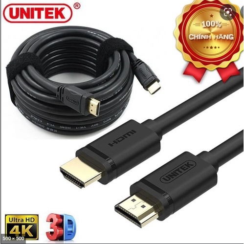 Cáp HDMI 8m UNITEK YC 141 4K (Dây tròn trơn, hàng cao cấp)