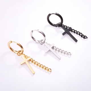 Bông tai titan lẻ 1 chiếc thánh giá hot trend Bt131 không đen không rỉ vĩnh viễn cực chất.