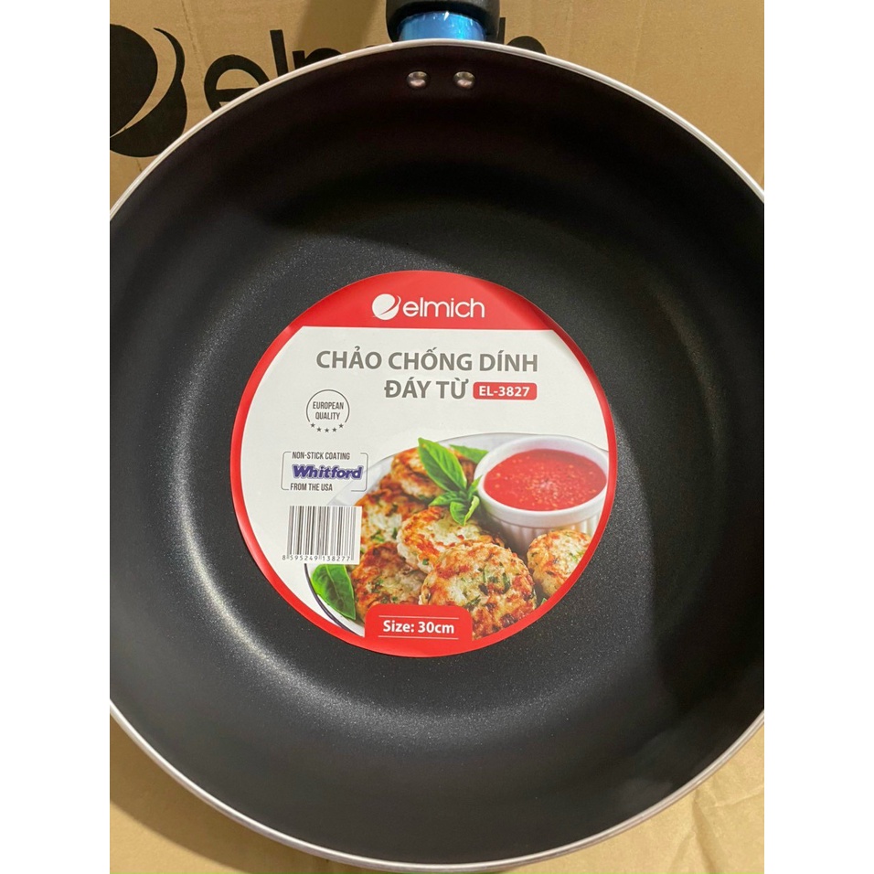 Chảo chống dính đáy từ Elmich 30cm EL-3827