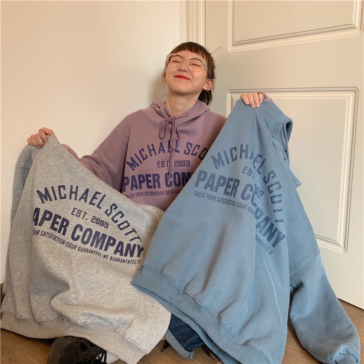 Áo hoodie nỉ bông xám tím unisex, thời trang thu đông 2021. | BigBuy360 - bigbuy360.vn