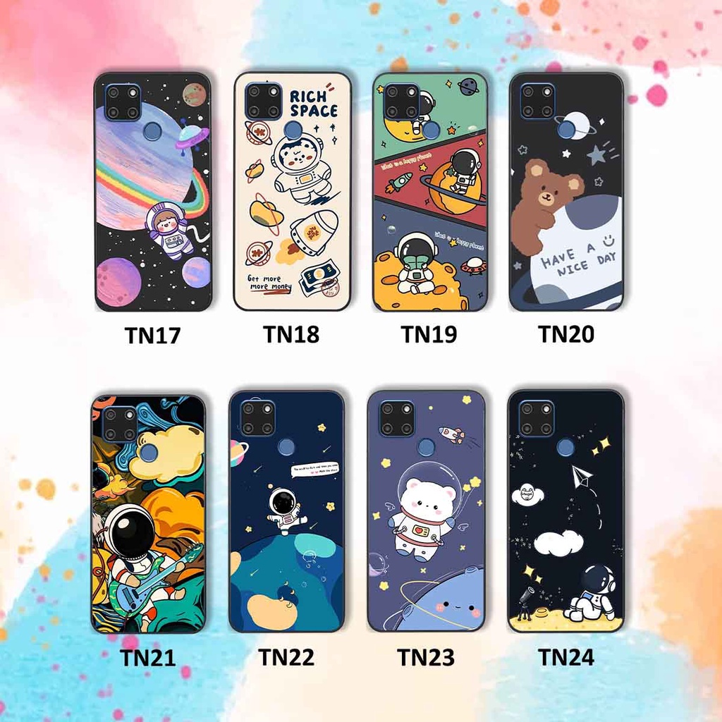 Ốp Realme C12 / C15 in hình vũ trụ, phi hành gia bầu trời cute dễ thương