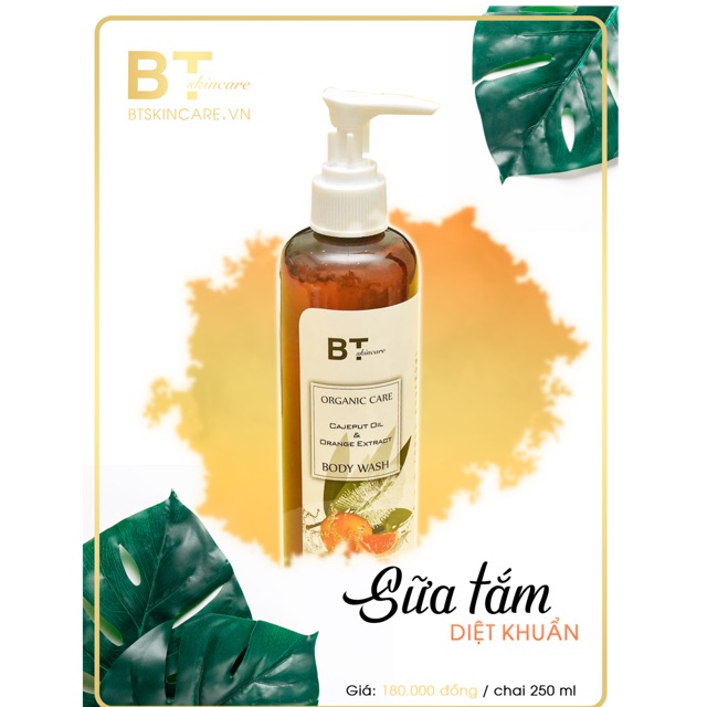 SỮA TẮM DIỆT KHUẨN TRÀM TRÀ, CAM TƯƠI