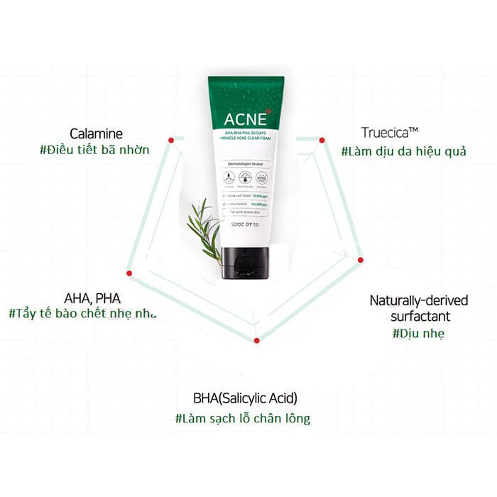 Sữa Rửa Mặt Mụn Some By Mi AHA-BHA-PHA 30 Days Miracel Acne 100ml | BigBuy360 - bigbuy360.vn