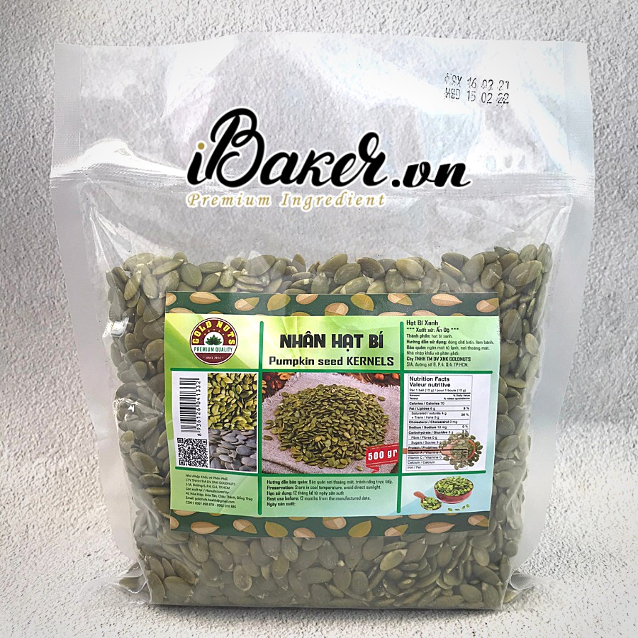 NHÂN HẠT BÍ XANH 1KG