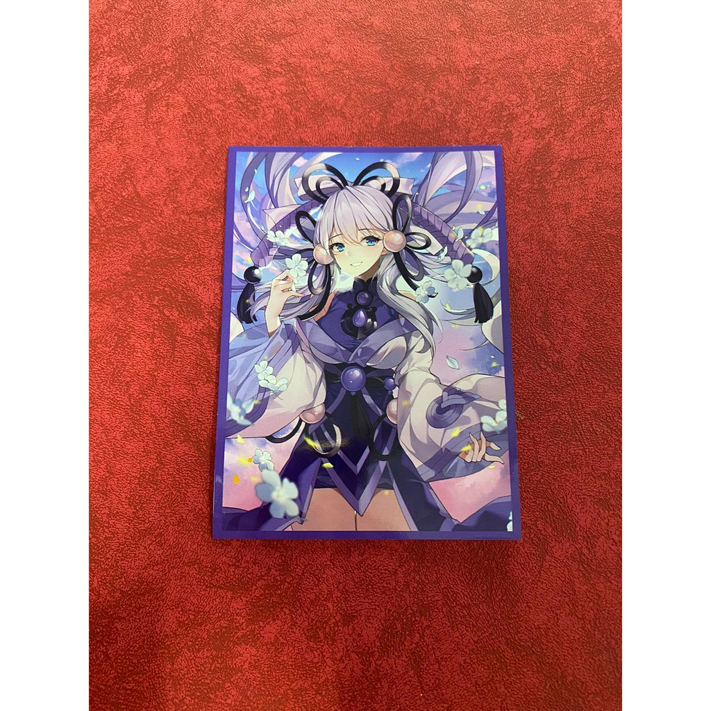 [ Dưa Hấu Yugioh ] Bọc bài lẻ chính hãng Standard Size  - Yuki-Onna the Absolute Zero Mayakashi - Sleeve 6,7cmx9,2cm