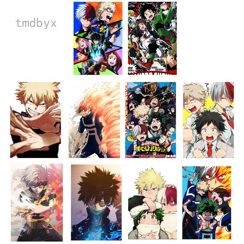 Tmdbyx Poster Dán Tường Trang Trí In Hình Nhân Vật Phim My Hero Academia Chất Lượng Cao