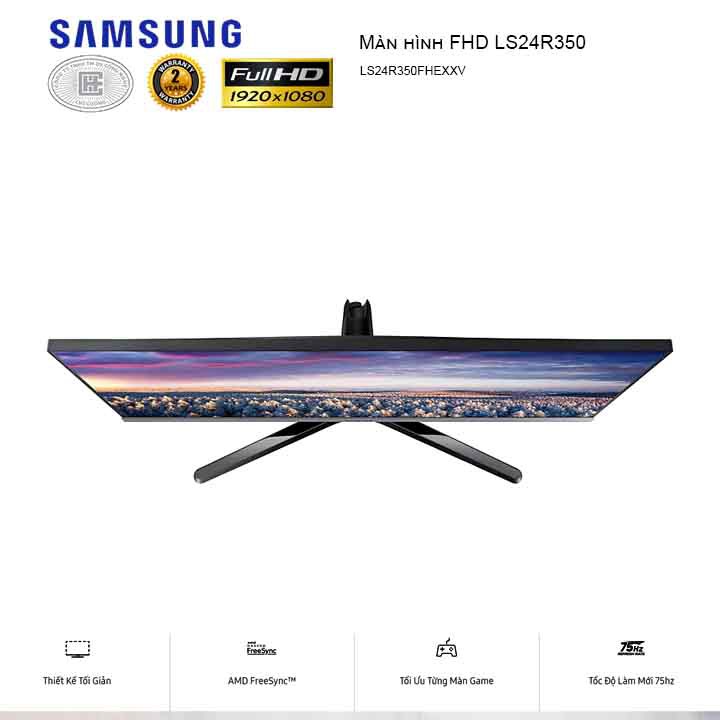 Màn hình máy tính Samsung LS24R350FHEXXV 24inch FullHD 5ms 75Hz AMD FreeSync - Hàng Chính Hãng | BigBuy360 - bigbuy360.vn