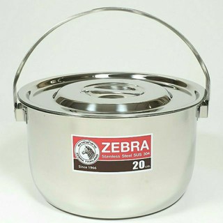Nồi inox Zebra Indian có quai xách 20cm -170043