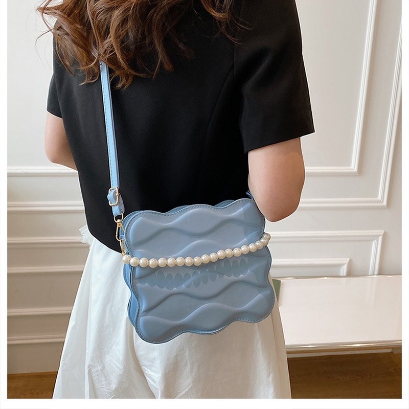 Túi Đeo Chéo Hình Vuông Nhỏ Màu Trơn Phong Cách Hàn Quốc Mới 2022 NB00379