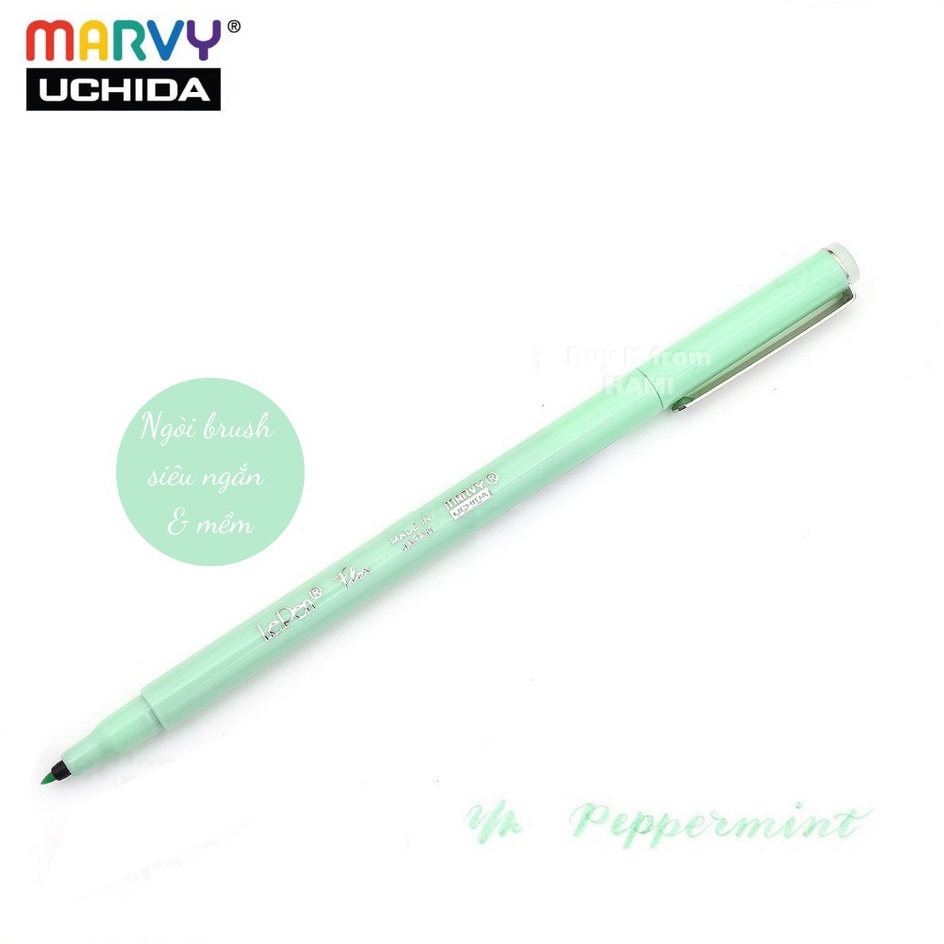 Bút ngòi cọ Marvy Lepen flex 4800 brush - Màu Pastel