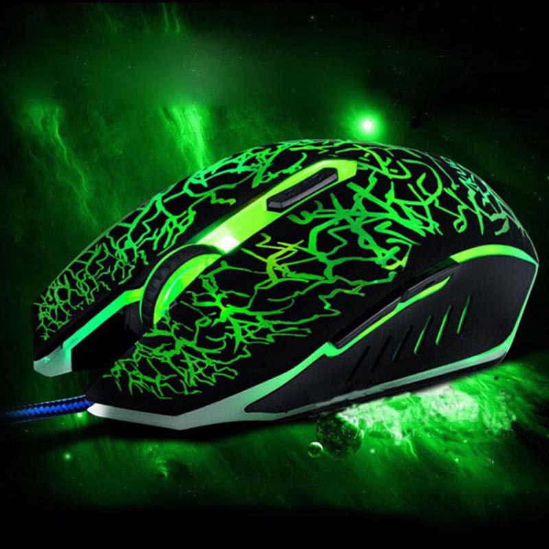 【COD】 Computer&amp;amp;Laptop Mouse Backlight Gaming Optical Wired Mice With Six Button
